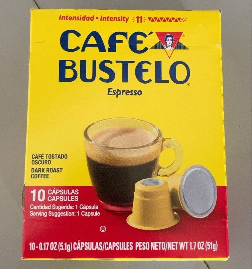 Café Bustelo Espresso box of 10 Nespresso-compatible capsules