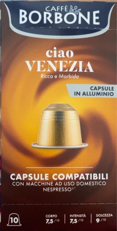 Caffè Borbone Ciao Venezia box of 10 aluminum capsules