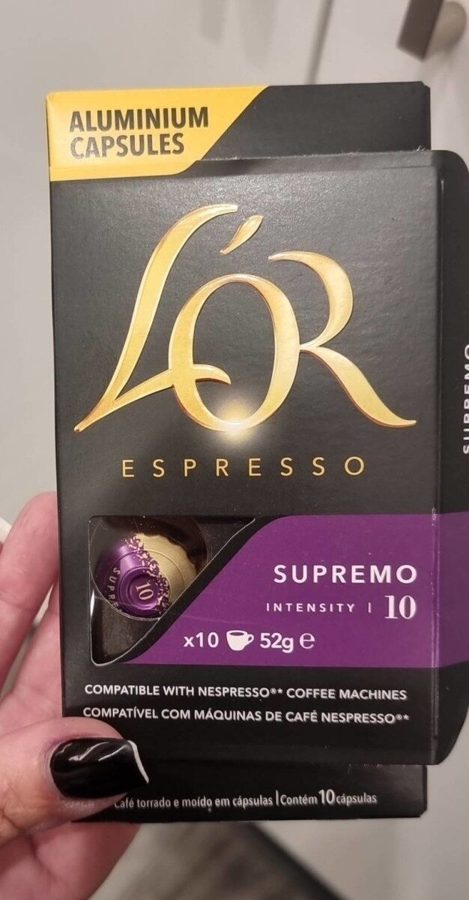 L'OR Espresso Supremo box of 10 aluminum capsules