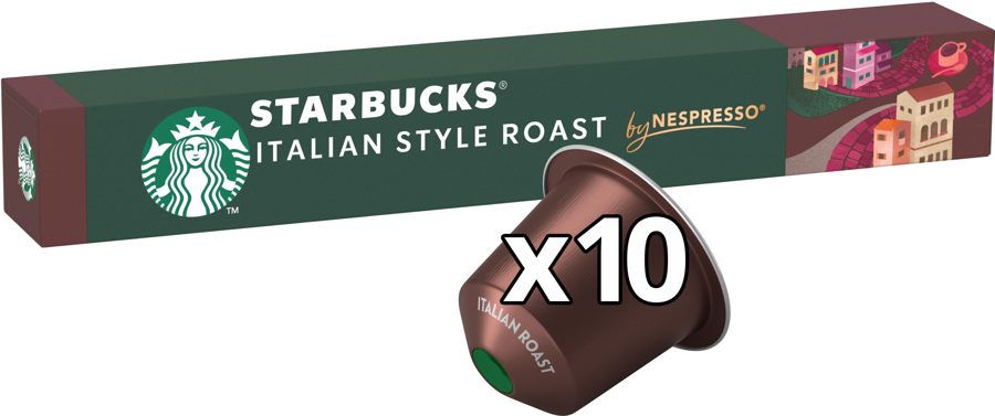 Starbucks by Nespresso Italian Style Roast sleeve of 10 capsules